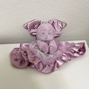 Thank Heaven for Little Girls Pink Angel Lamb Security Blanket Lovey Lovie Satin